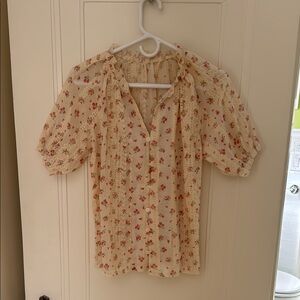 Floral Sheer Blouse